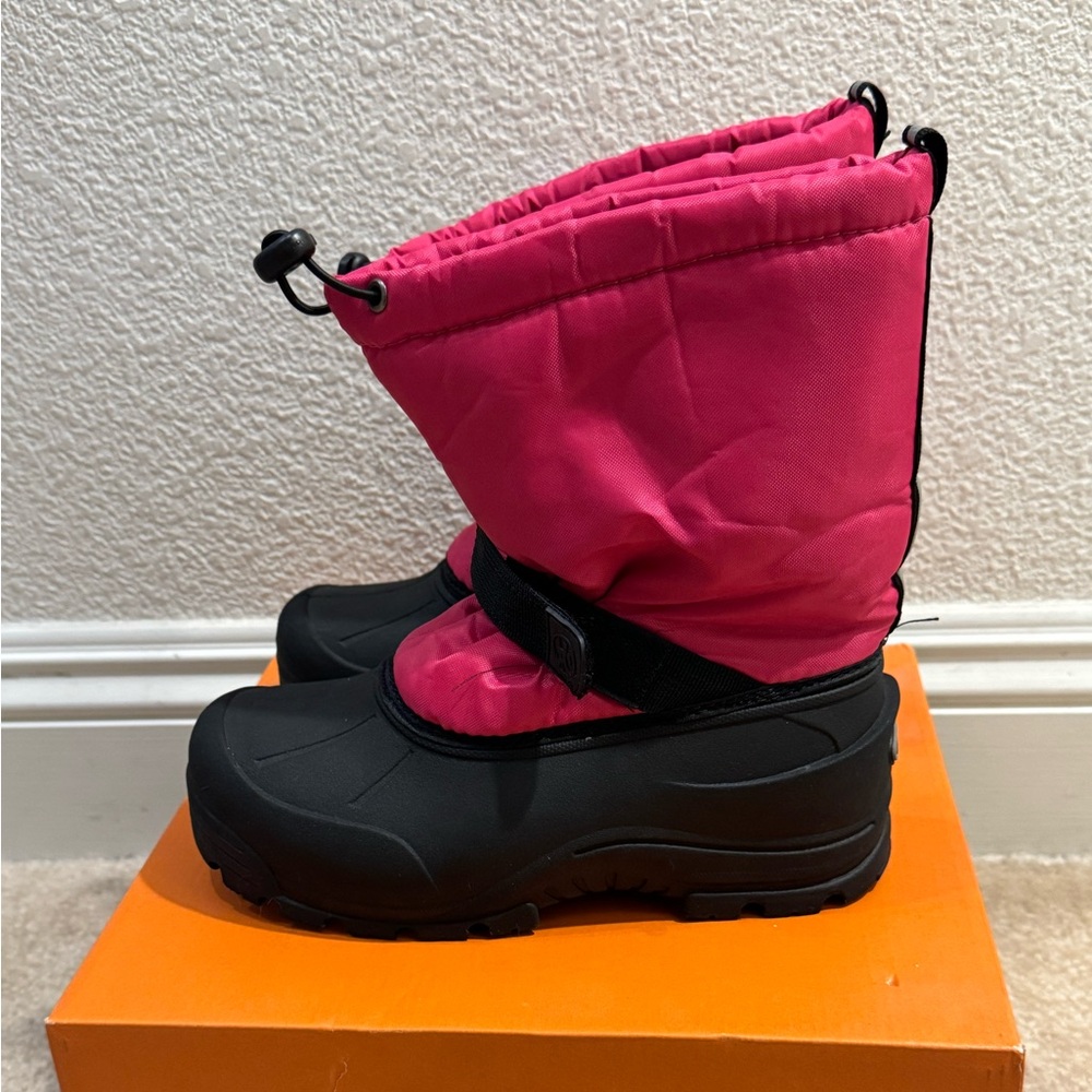 Northside Kids Rain & Snow Boots - Pink and Black Girls size 5